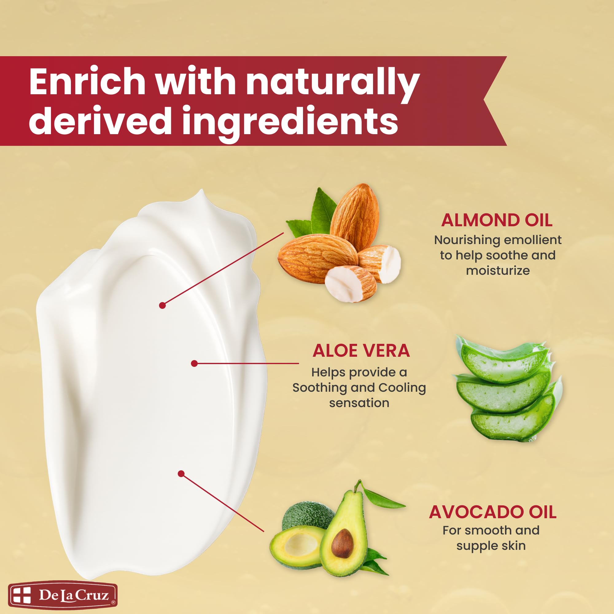 De La Cruz Vitamin E Lotion, aguacate para hidratación profunda