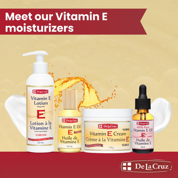 De La Cruz Vitamin E Lotion, fabricación en EE. UU.