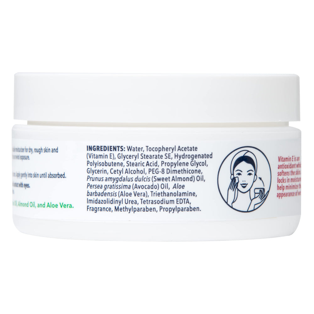 De La Cruz Vitamina E Crema, área facial, cuidado diario de la piel.