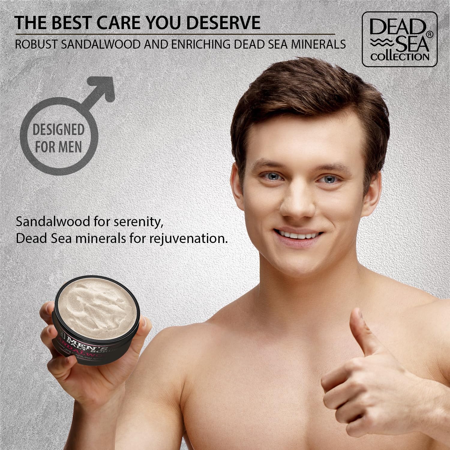 Dead Sea Collection aplicación suave para exfoliar y masajear la piel.