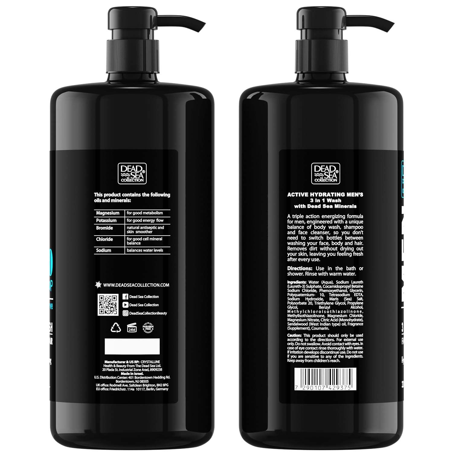 Dead Sea Collection: aroma duradero que acompaña la limpieza de piel y cabello.