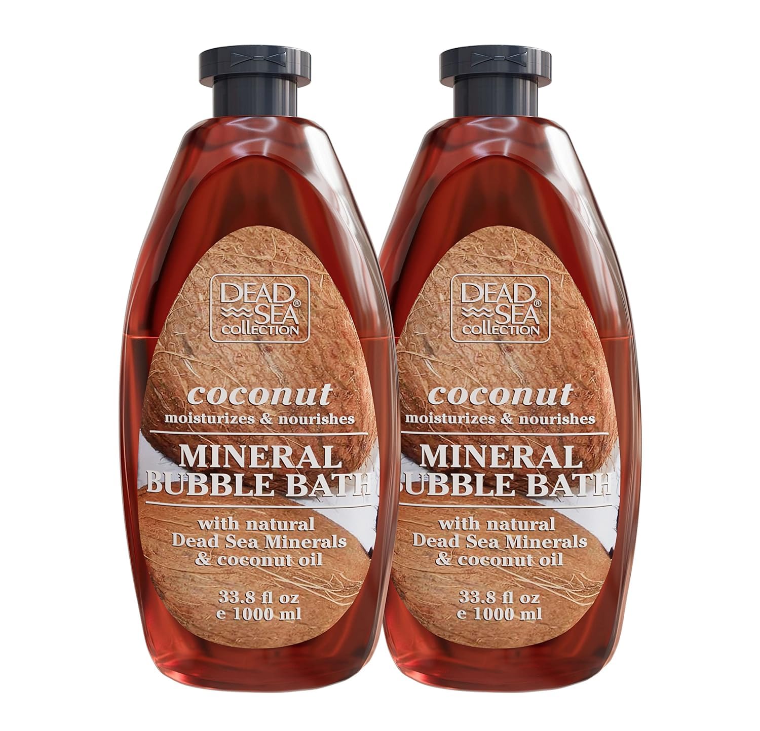 Baño de burbujas Dead Sea Collection con coco, aroma envolvente y piel suave.