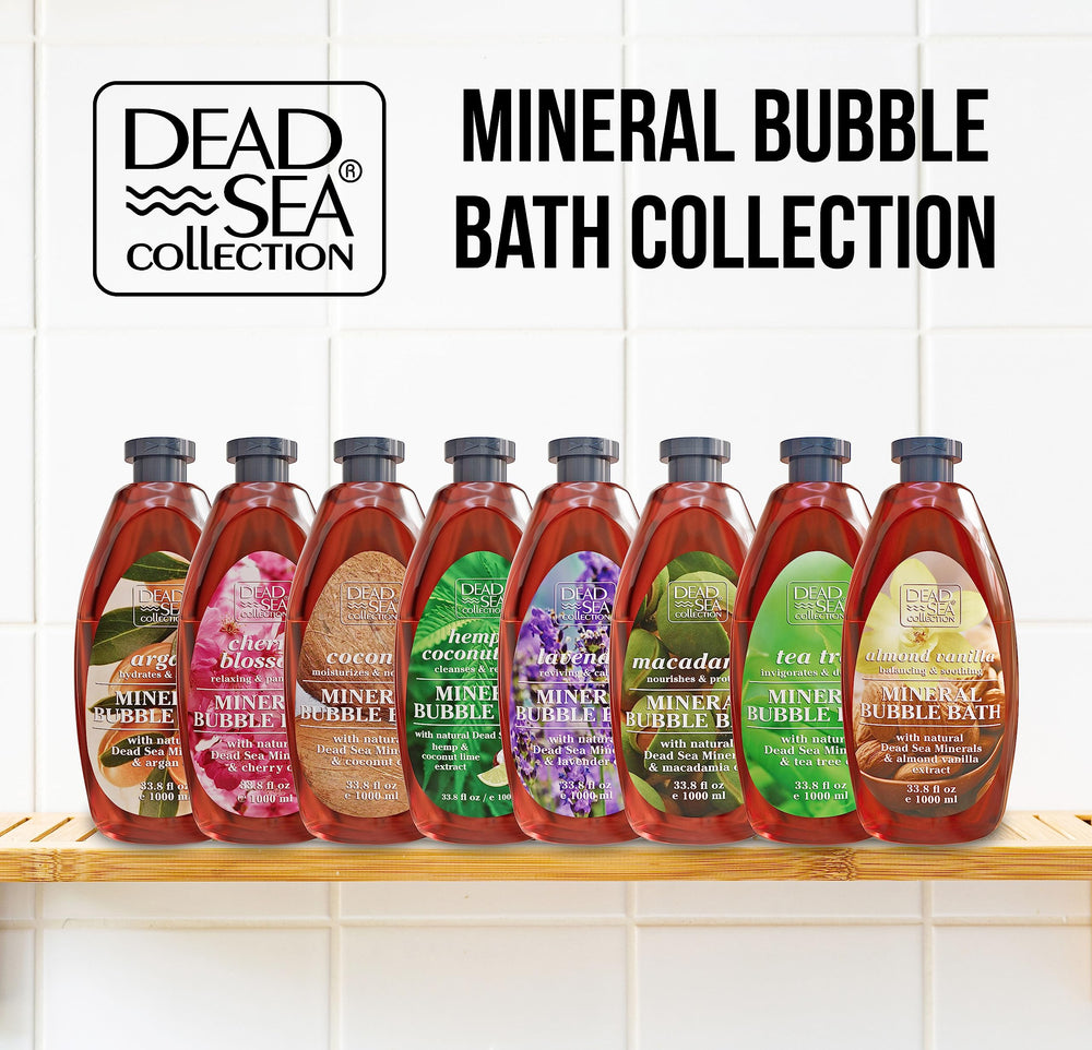 Ritual de baño relajante con Dead Sea Collection Bubble Bath para el bienestar diario.