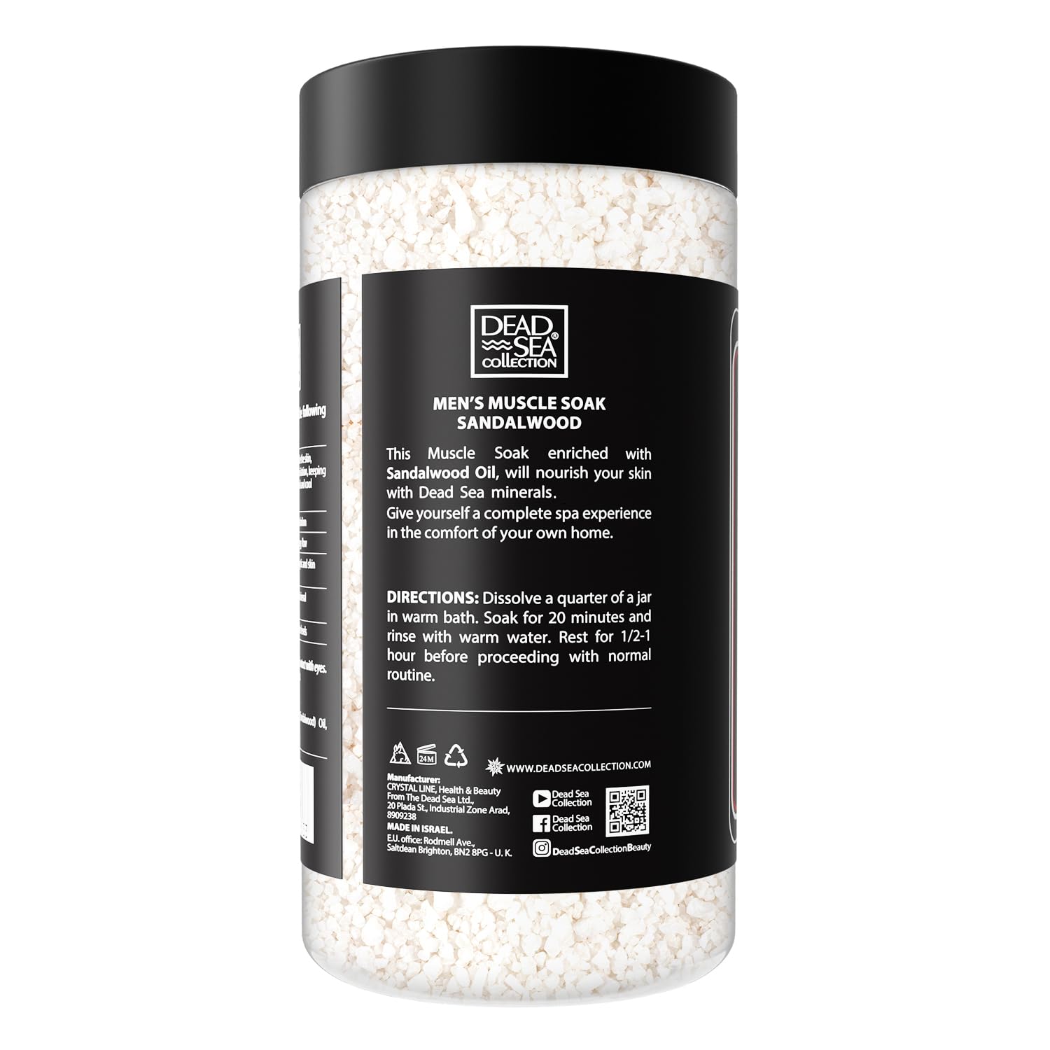 Dead Sea Collection: envase de 37 oz fácil de manejar en la rutina diaria.