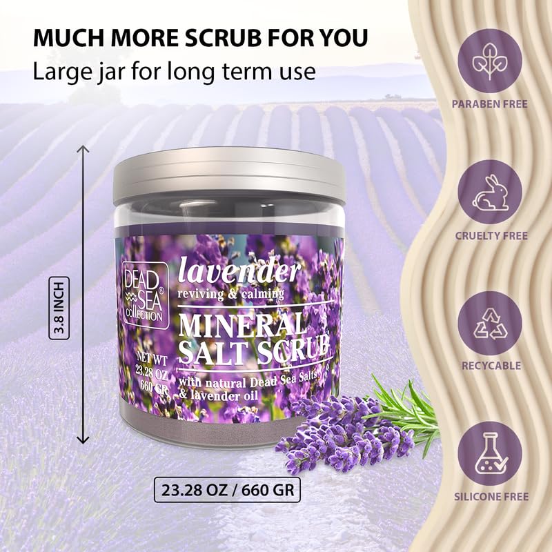 Dead Sea Collection Lavanda: piel sedosa tras la exfoliación