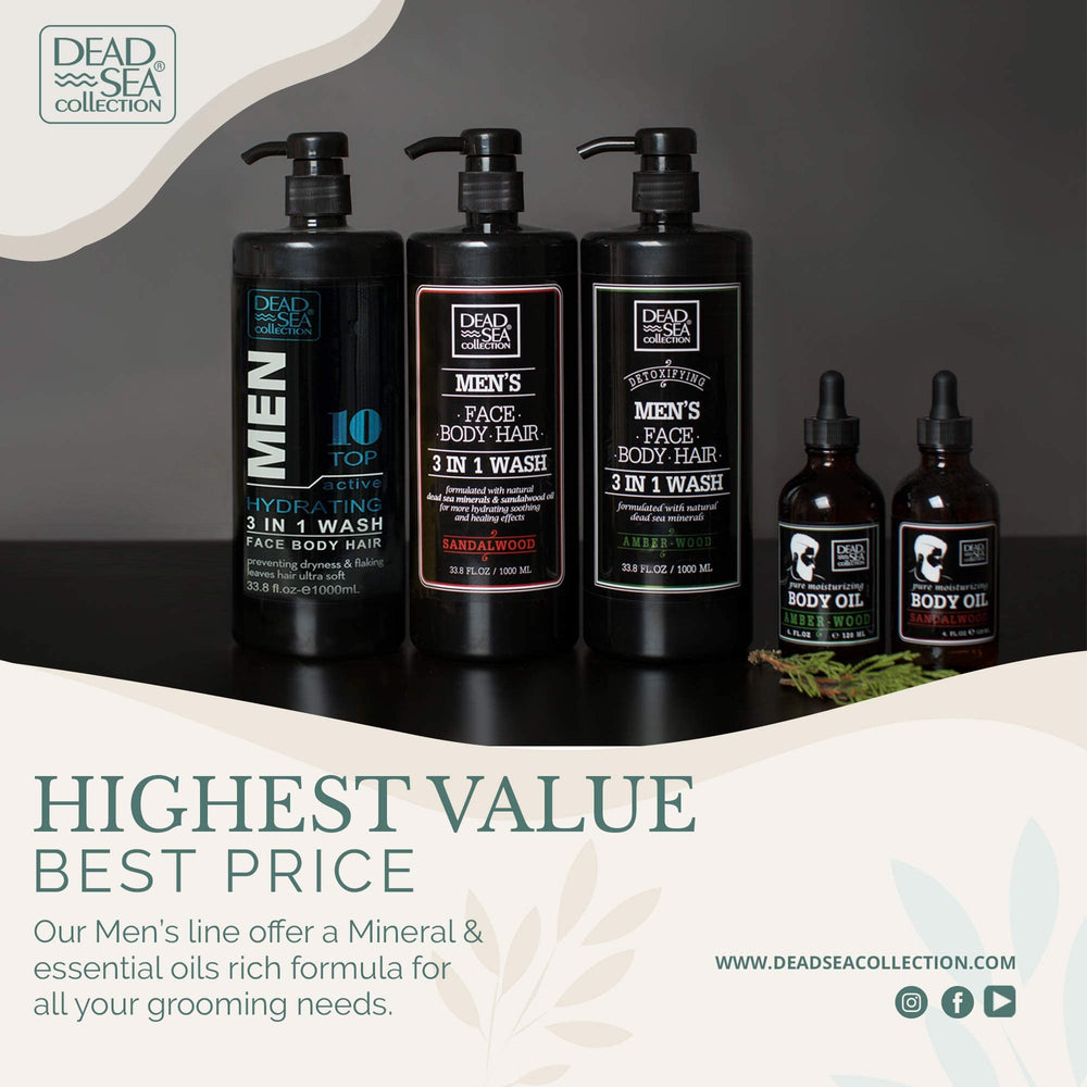 Dead Sea Collection: experiencia sensorial de spa en casa para hombres.