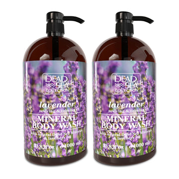 Dead Sea Collection presenta gel de lavanda en botella 1 para limpieza suave.