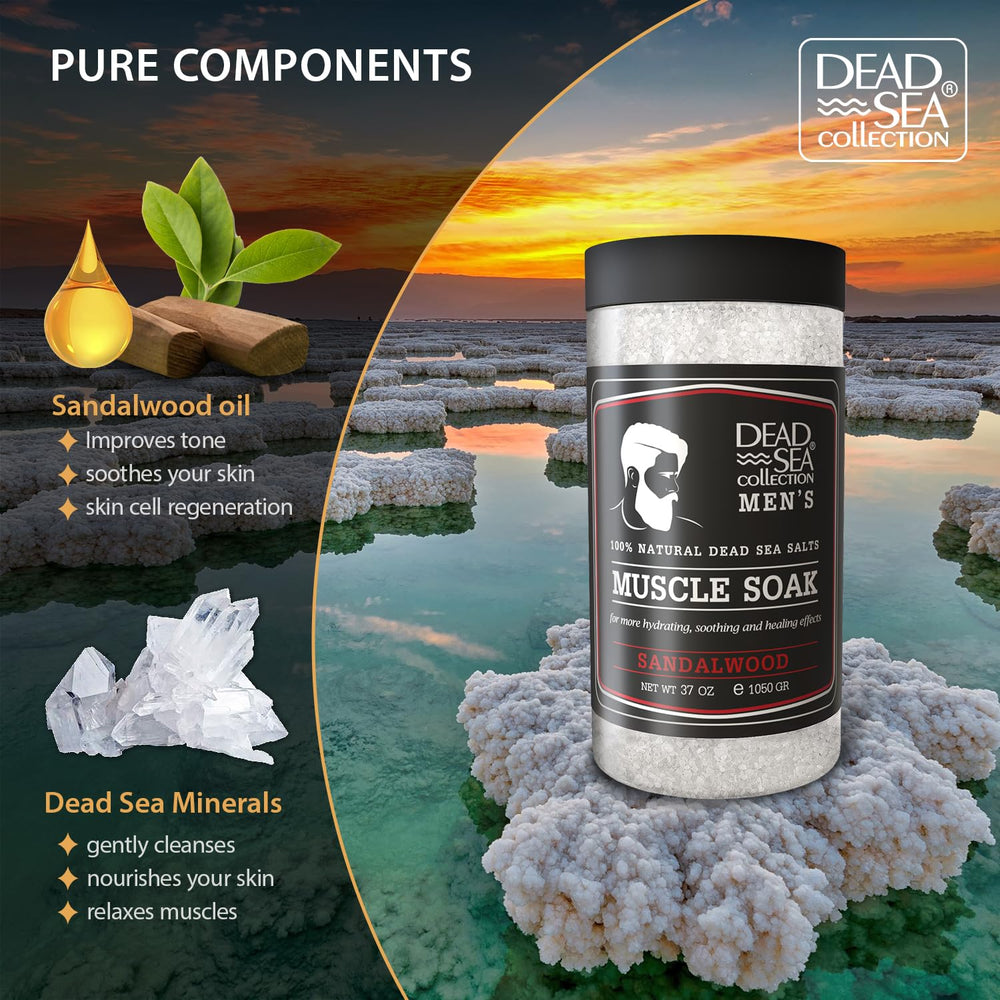 Dead Sea Collection: minerales del Mar Muerto visibles en los gránulos para baño.