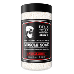 Dead Sea Collection: sal de baño para hombres en bote, ideal para relajación muscular.