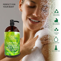 Dead Sea Collection Tea Tree Body Wash textura rica y agradable