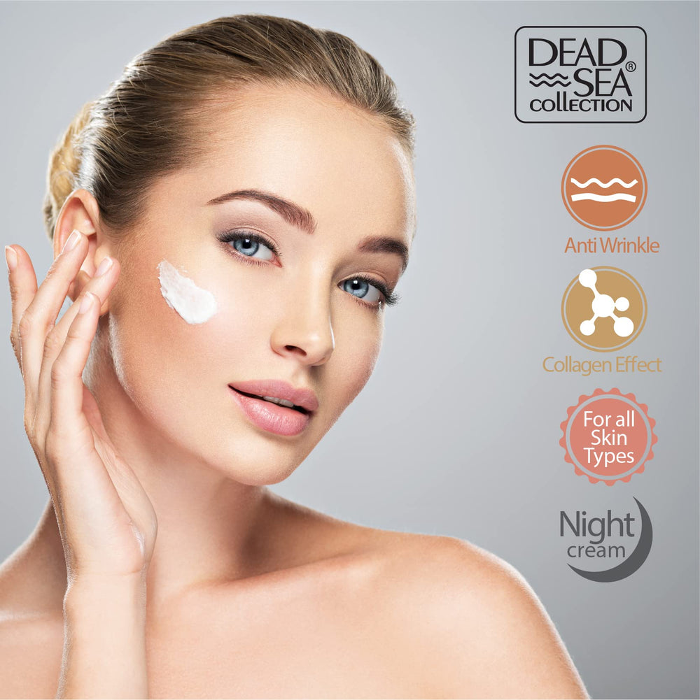 Dead Sea Collection textura suave con absorción rápida para hidratación nocturna