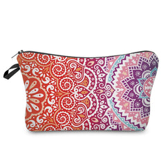 Bolso cosmético Deanfun con mandala floral, perfecto para viaje y organización.