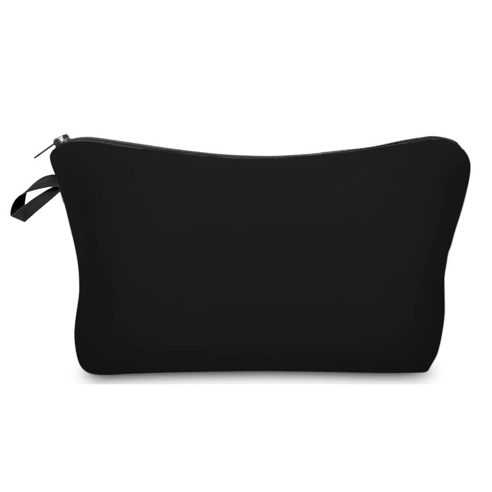 Deanfun cosmética pequeña con cremallera doble, ideal para viajar y organizar maquillajes.