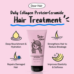 DEAR HAIR textura cremosa lista para aplicar y facilitar el peinado