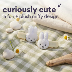 Diseño sin dientes de Miffy que evita tirones y enganches.