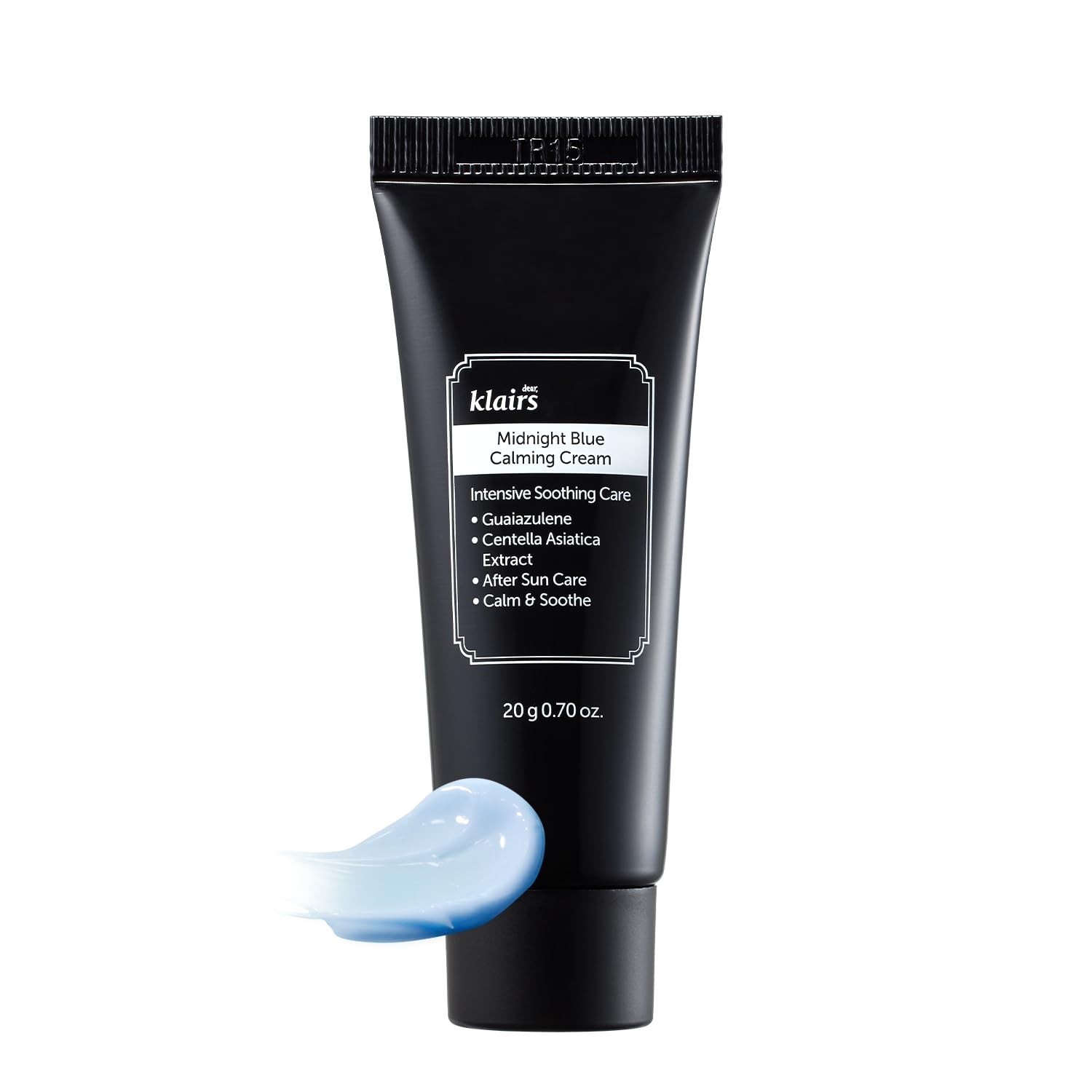 DearKlairs Crema Calmante Azul Medianoche, envase mini, ideal para uso diario y viaje
