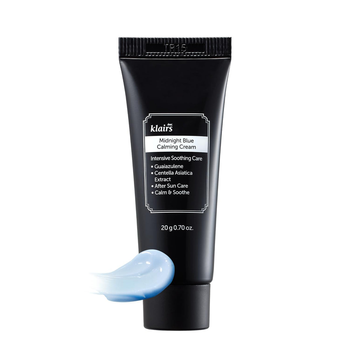 DearKlairs Crema Calmante Azul Medianoche, envase mini, ideal para uso diario y viaje