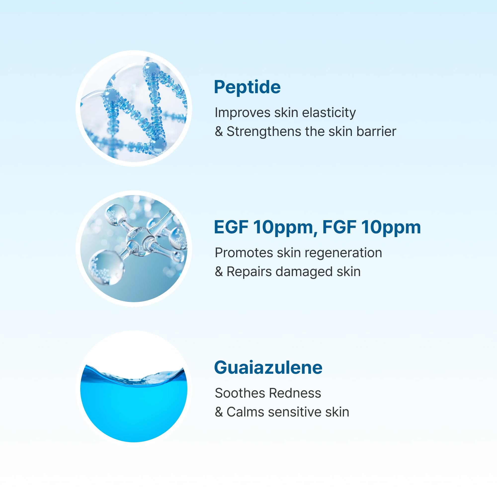 DearKlairs Azul Medianoche Absorcion Rapida, facilita combinar con otros productos