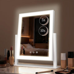DECADENCE Espejo de maquillaje con luz LED para un acabado preciso y uniforme