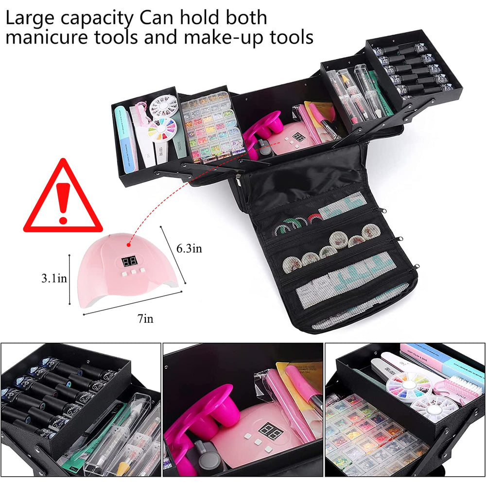 Estuche de maquillaje Deciniee impermeable de microfibra, fácil de limpiar.