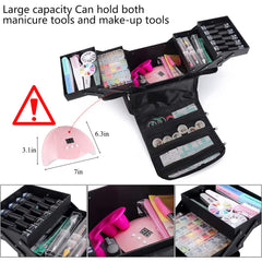 Estuche de maquillaje Deciniee impermeable de microfibra, fácil de limpiar.