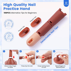 Deciniee polvo acrílico 15 g en tres colores para diseños versátiles