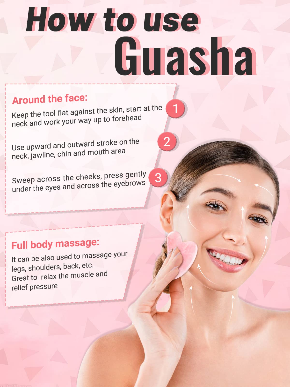 Deciniee set de cuidado de la piel con rodillo y gua sha, ideal para rutinas diarias.