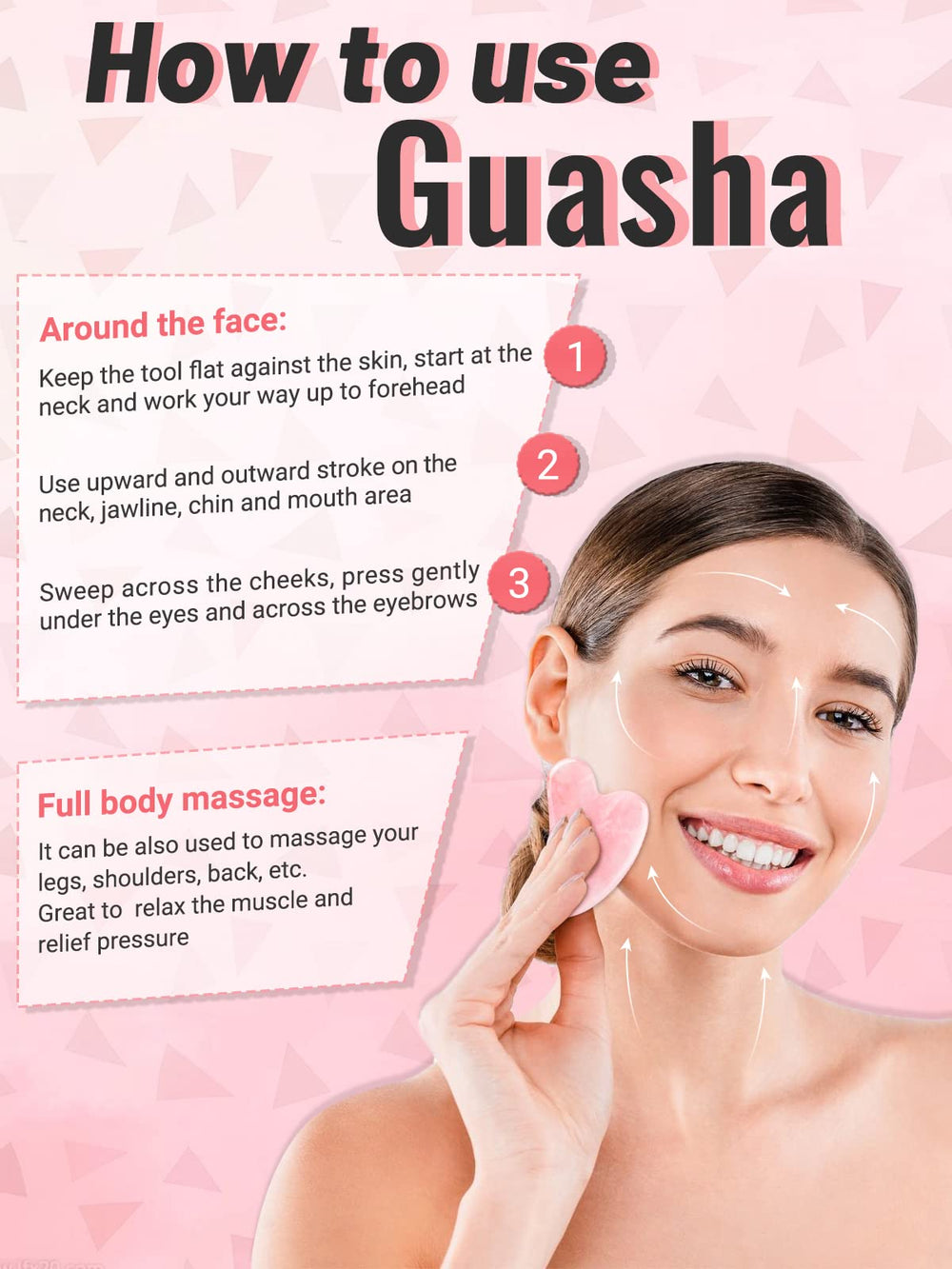 Deciniee set de cuidado de la piel con rodillo y gua sha, ideal para rutinas diarias.