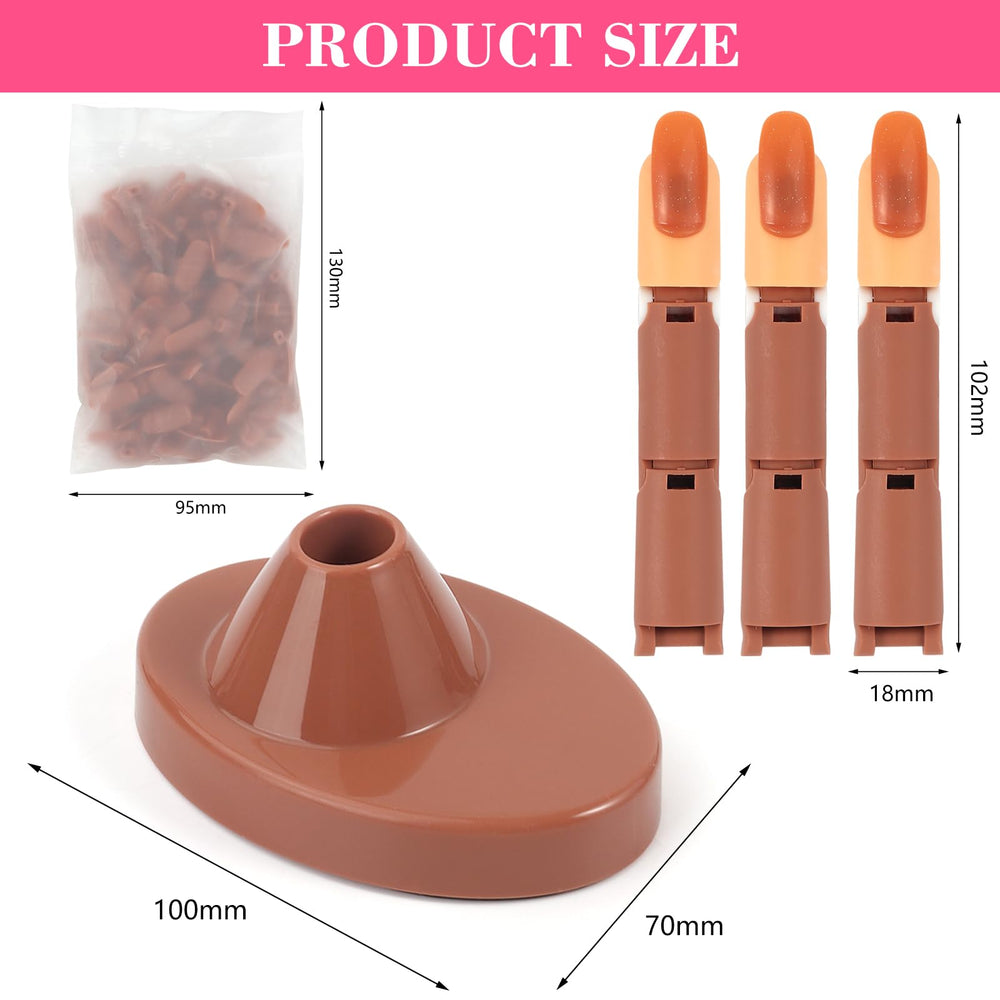 Superficie antideslizante Deciniee para fijar dedos durante arte de uñas.