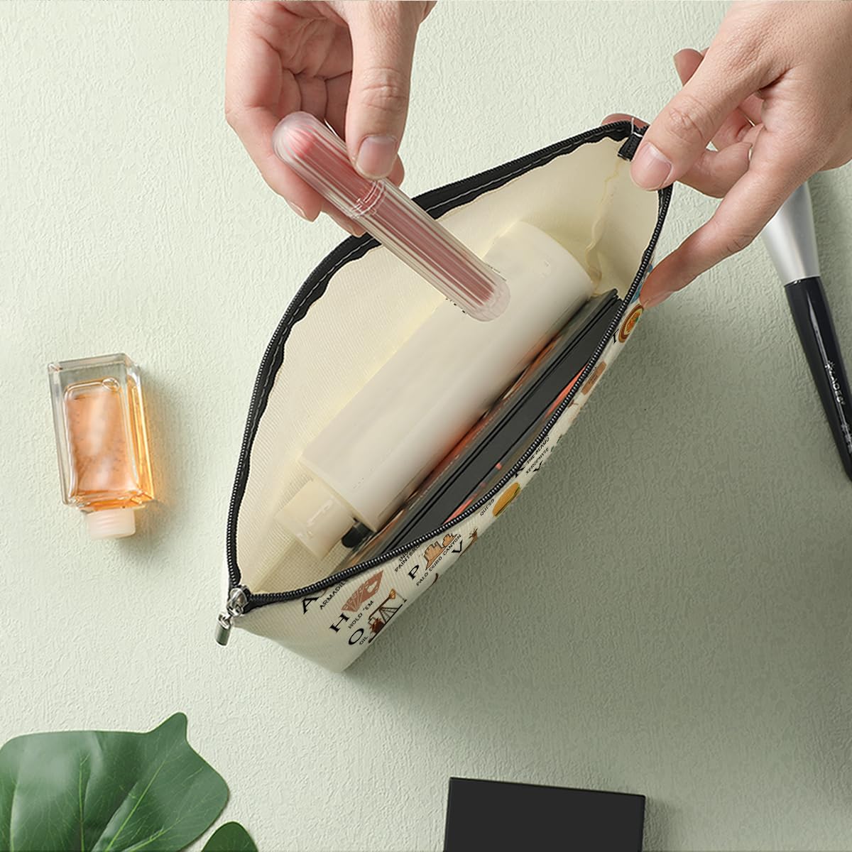 Decohim bolso viaje maquillaje Texas, ligero y resistente