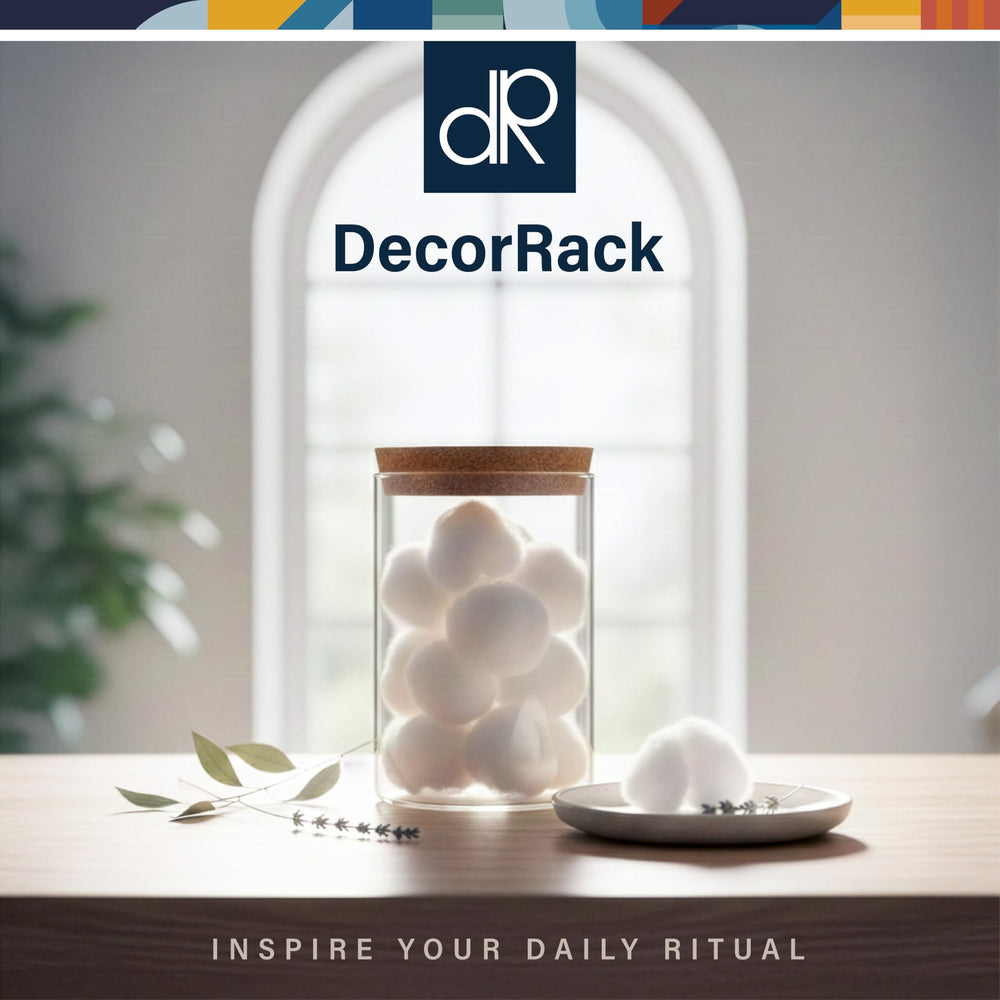 DecorRack bolas de algodón mini para rituales de belleza en casa con suavidad.