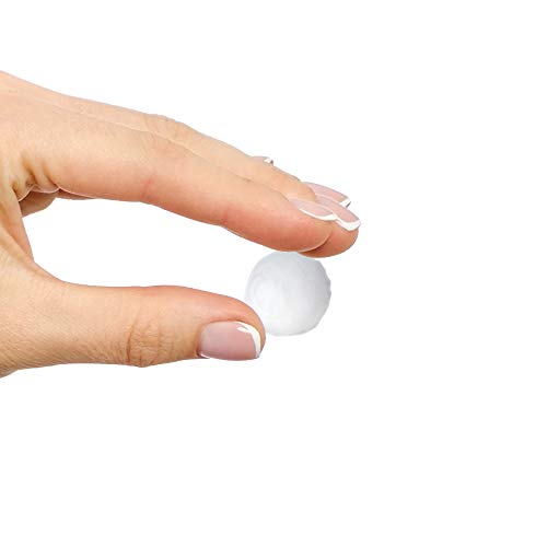 DecorRack bolas de algodón mini para aplicaciones delicadas en la piel.
