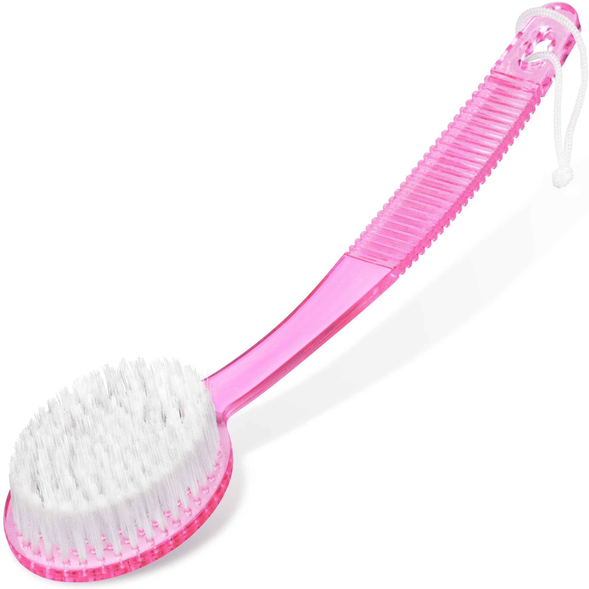 DecorRack cepillo de baño con cerdas y mango largo para exfoliar la espalda.