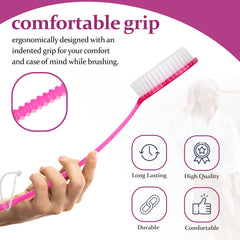 DecorRack cepillo para pies y cuerpo, exfoliación suave en rosa.