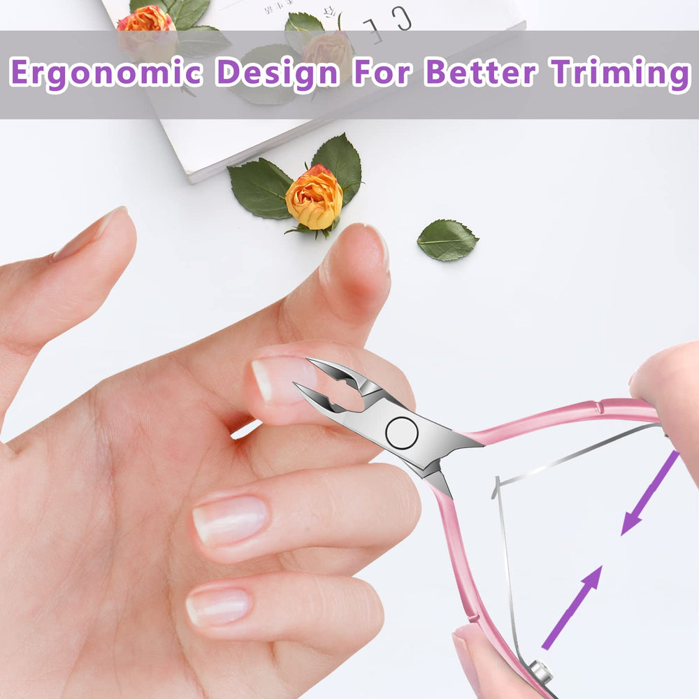 Decute mango ergonómico antideslizante para mayor control.