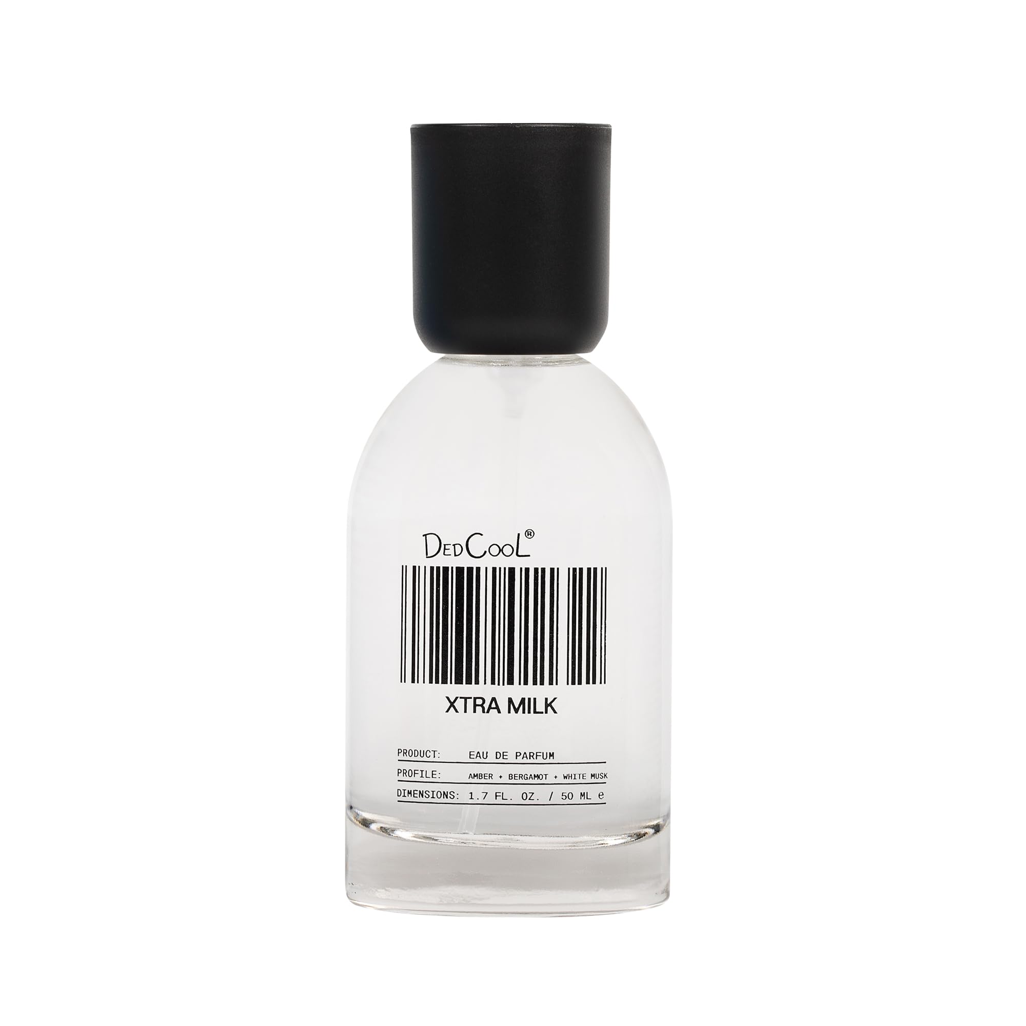 DedCool Xtra Milk: botella de vidrio elegante para uso diario.