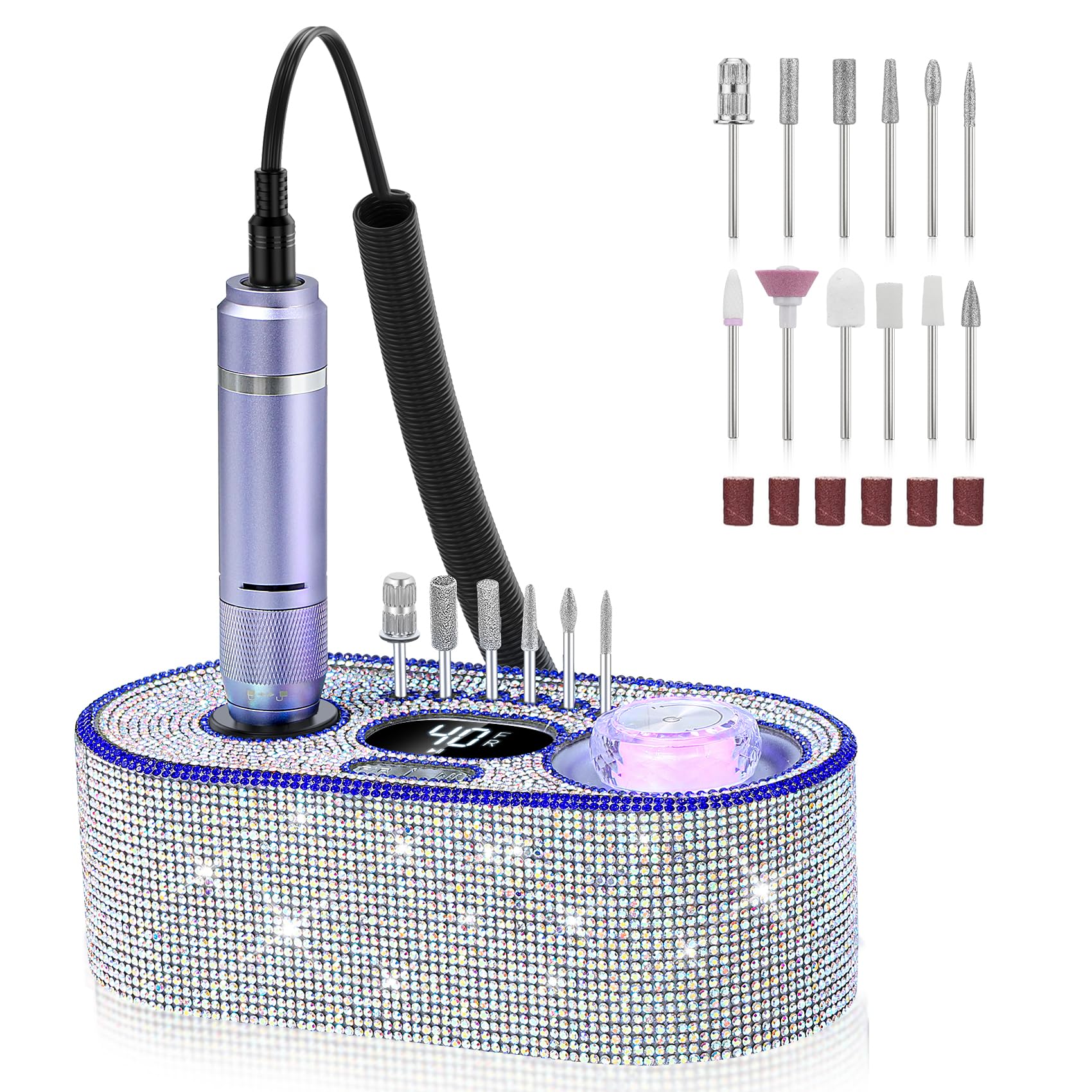DEDNMSCA lijadora eléctrica con diamante brillante para un pulido suave.