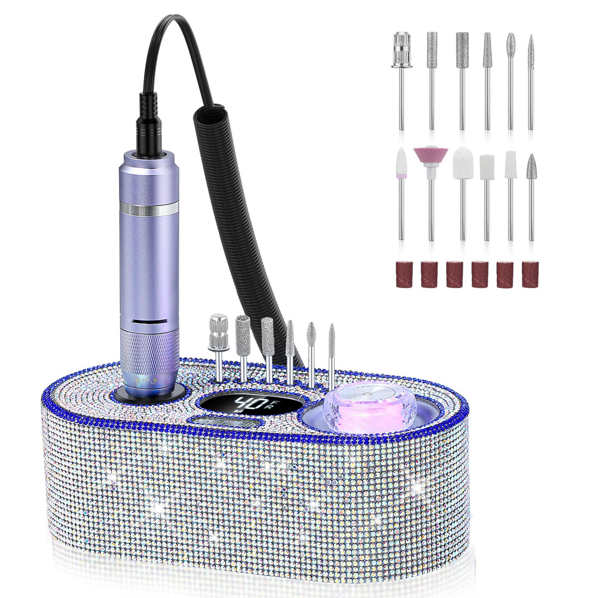 DEDNMSCA lijadora eléctrica con diamante brillante para un pulido suave.