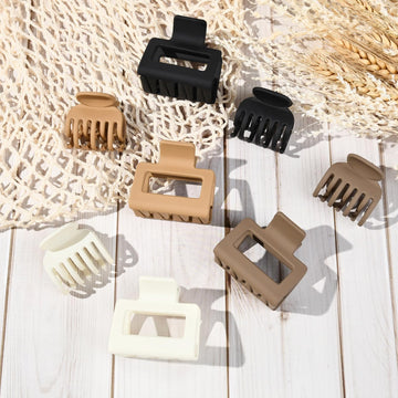 Pinza DEEKA garra doble 1-6 pulgadas marrón para peinados duraderos.