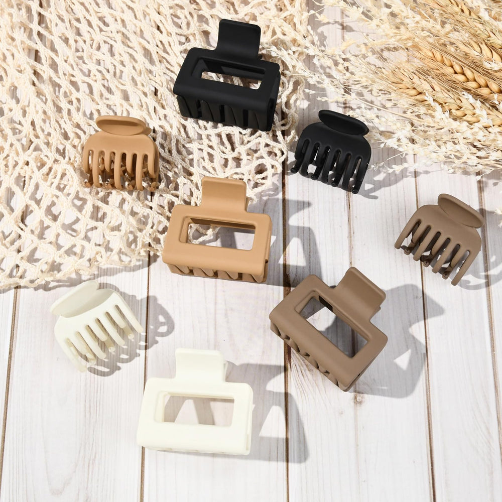Pinza DEEKA garra doble 1-6 pulgadas marrón para peinados duraderos.