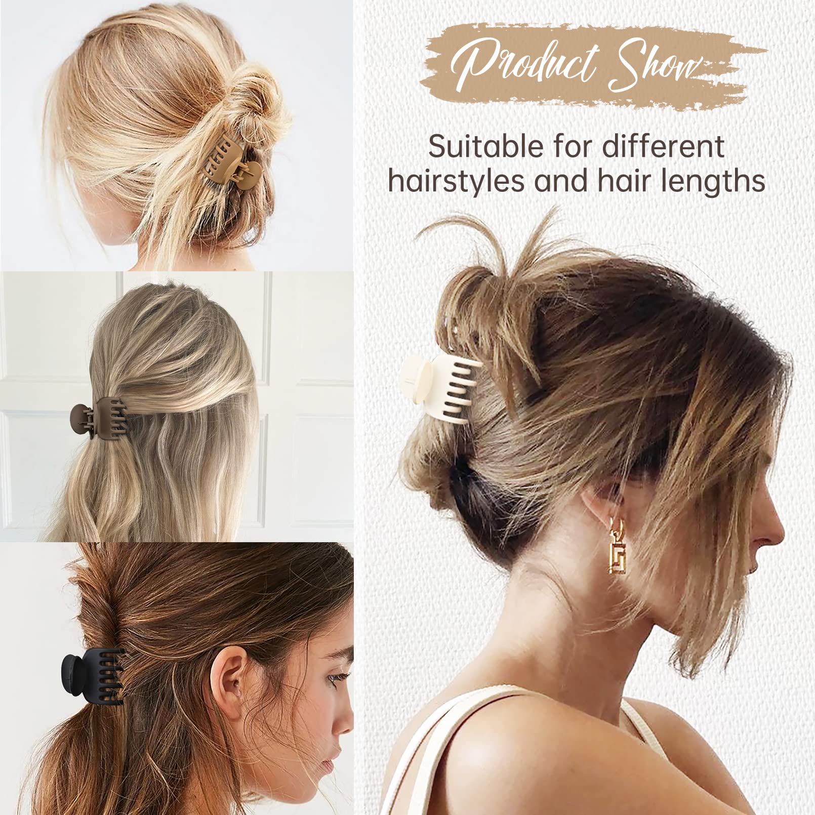 DEEKA pinzas cabello delgado, sujeción fiable para recogidos discretos.