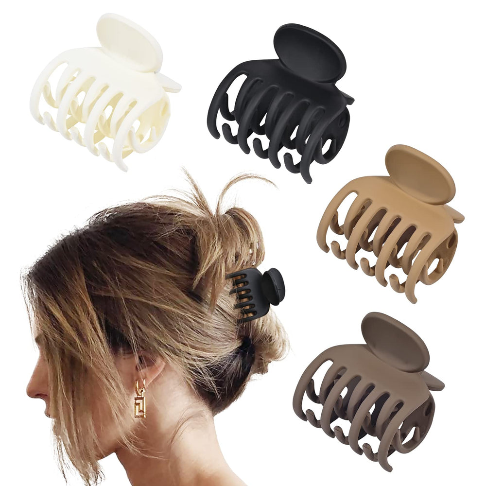 DEEKA pinzas pelo doble dientes, compacto y seguro para cabello fino.