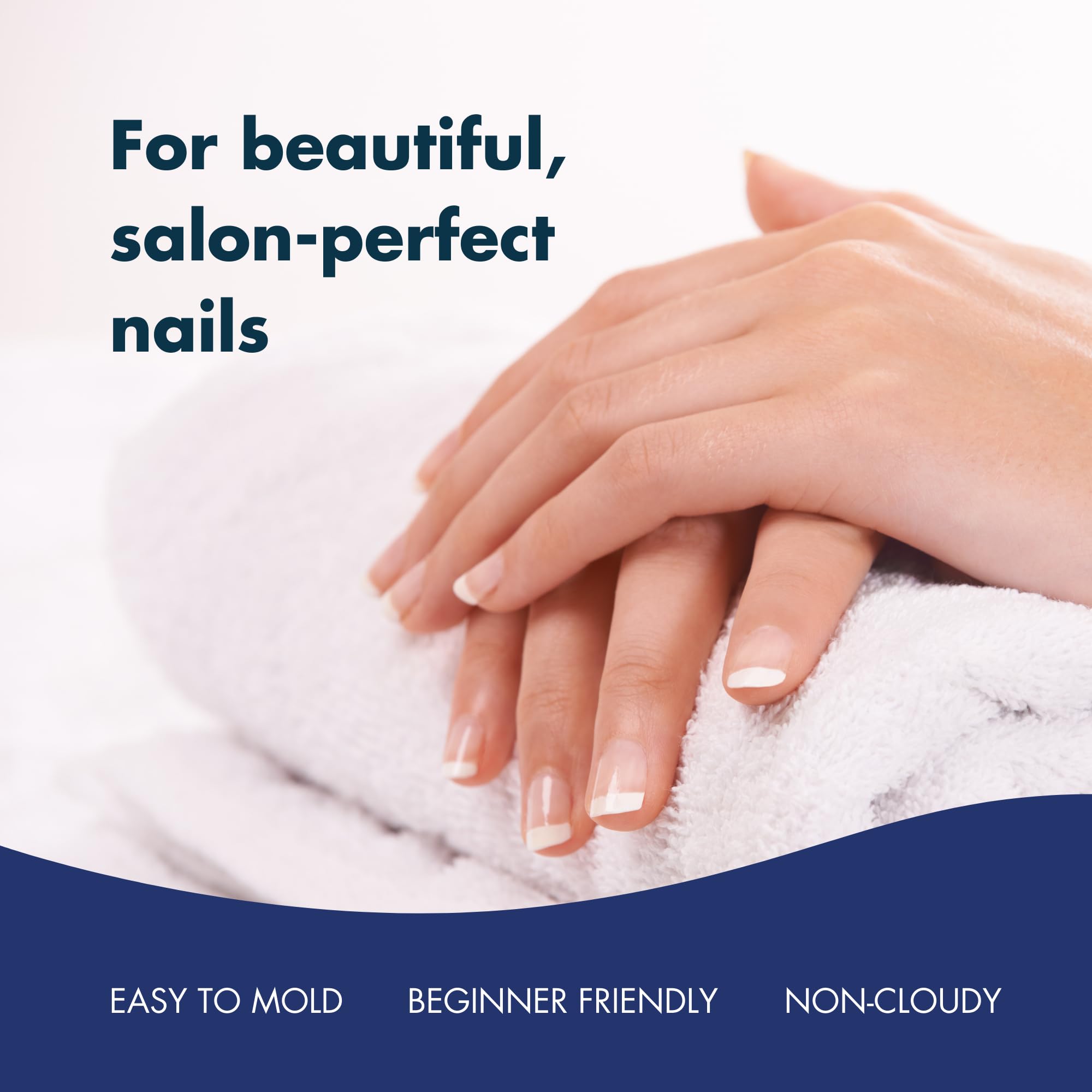 DeEnti chip-resistant powder helps maintain crisp nails longer.