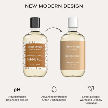 Deep Steep Bubble Bath: textura cremosa en espuma, sensación suave en la piel