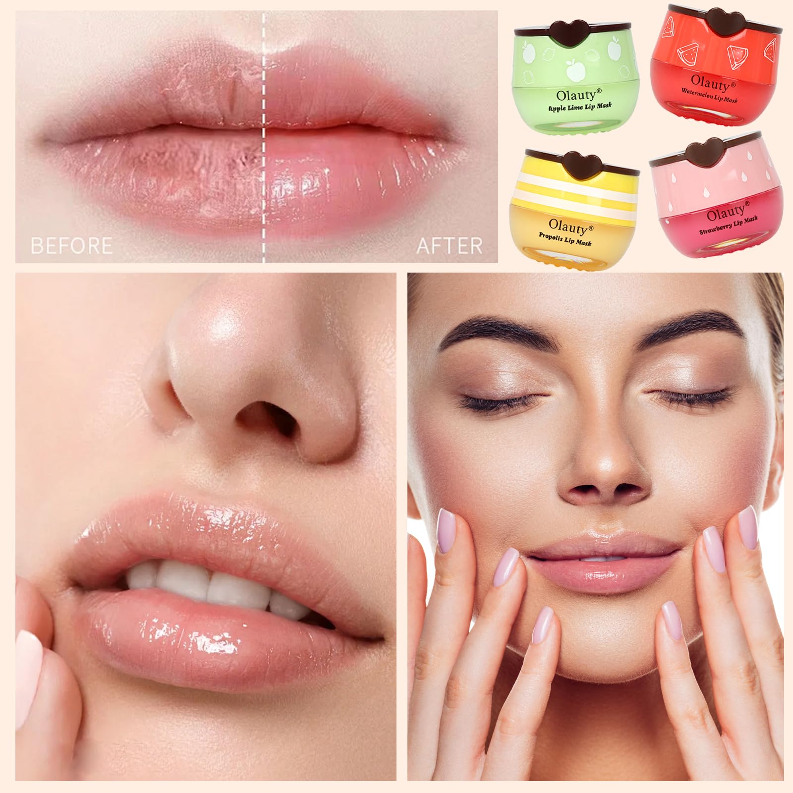 Deepmind crema labial con extractos de frutas para hidratacion