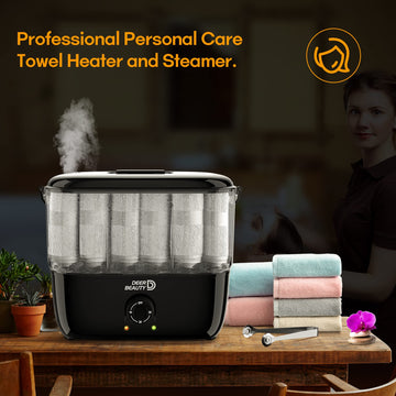 DEER BEAUTY humectador de toallas ofrece apagado automático y almacenamiento compacto