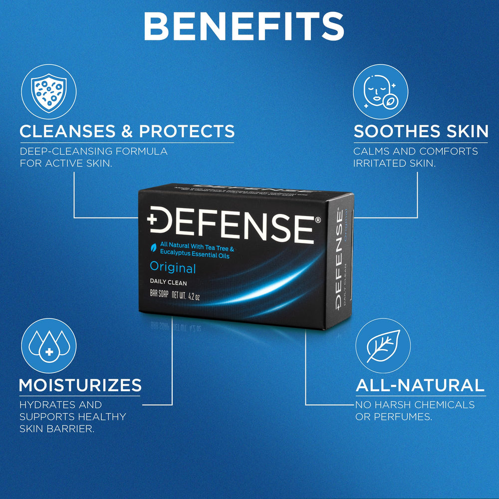 Defense Soap aroma de eucalipto fresco durante la limpieza.