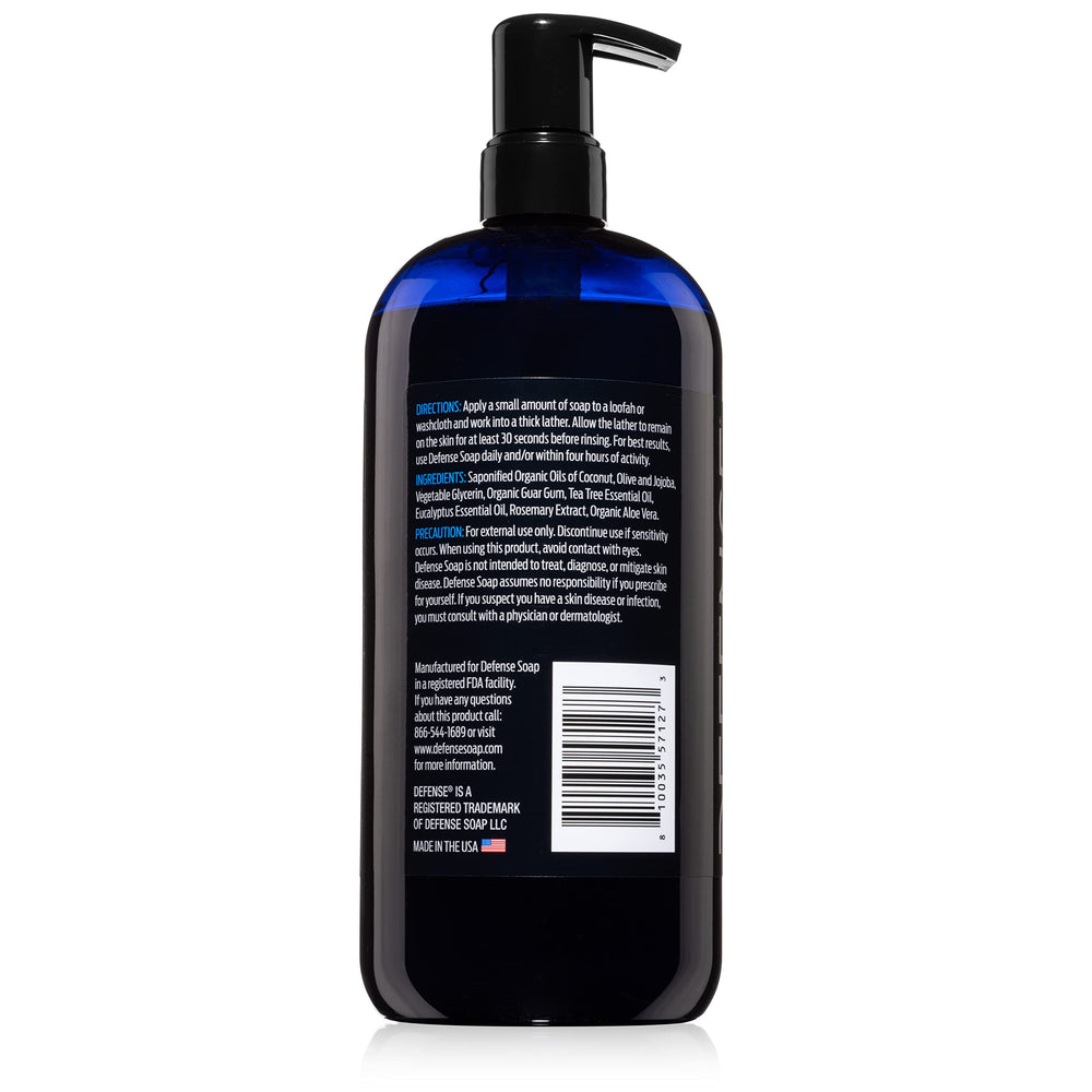 Defense Soap Jabon corporal de arbol de te, hidratación con aceites de coco, jojoba y oliva.