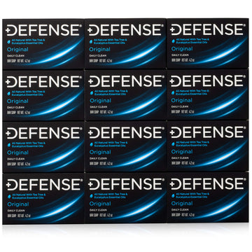 Defense Soap jabon arbol-de-te 12-barras frente, cuidado de la piel diario
