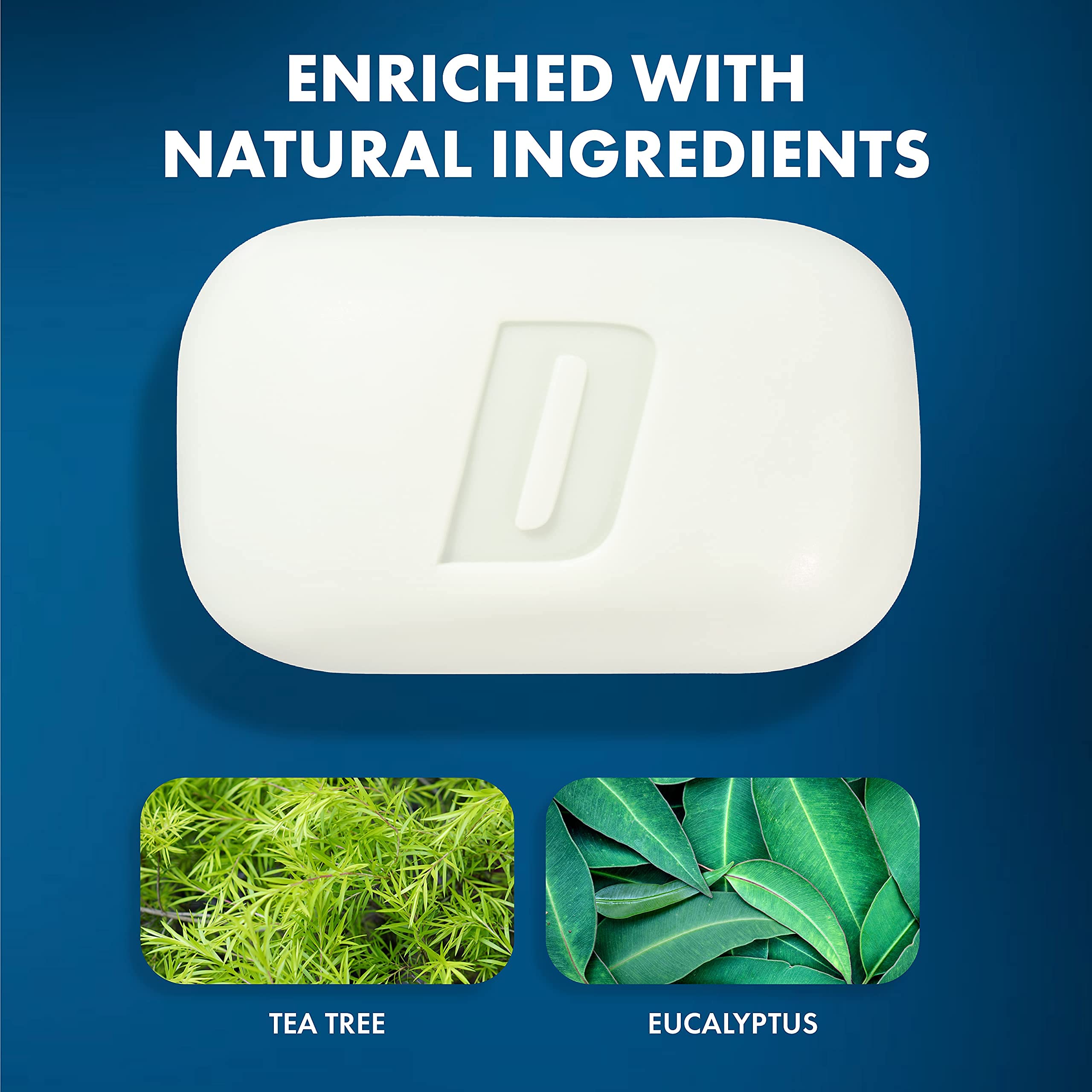 Defense Soap jabon eucalipto olor vista cercana, aroma suave para piel sensible